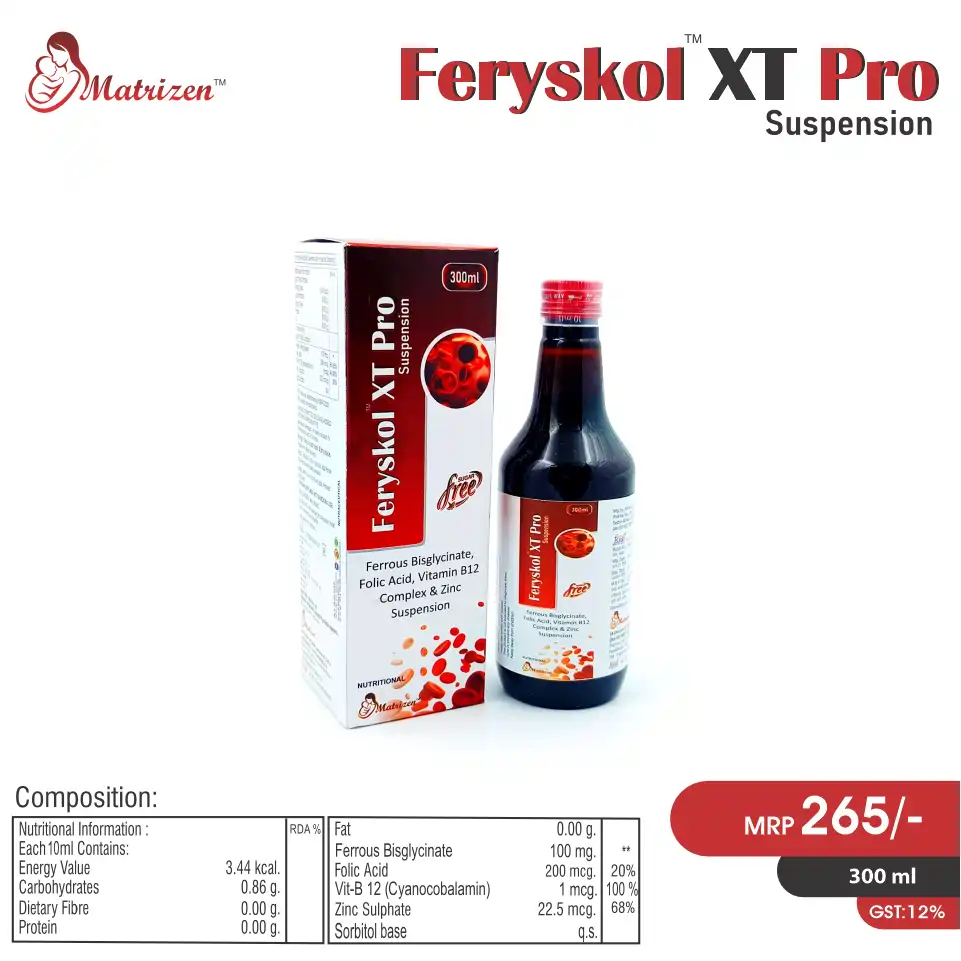 Iron, Folic Acid & Zinc Syrup | Best price for PCD Pharma Franchise | Effective solution for anemia